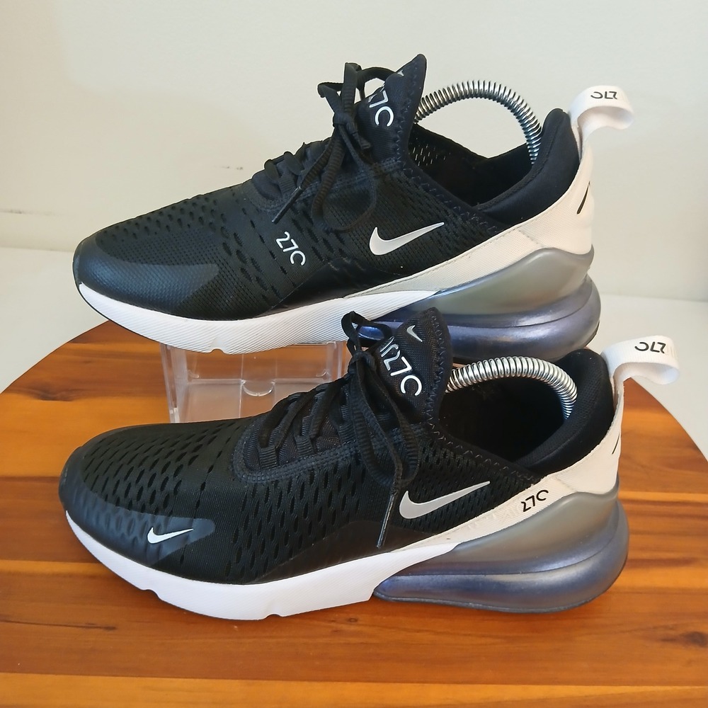 Nike Air Max 270 Women 9.5 Black Running Shoes Sneakers DZ7736-002